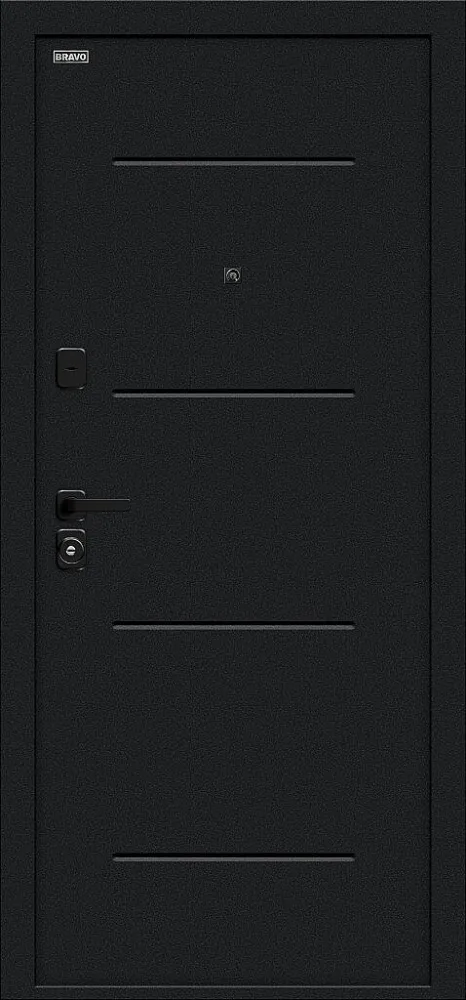 Фото Дверь Граффити-1 Инсайд/SBlack Букле черное/Look Art BR6222